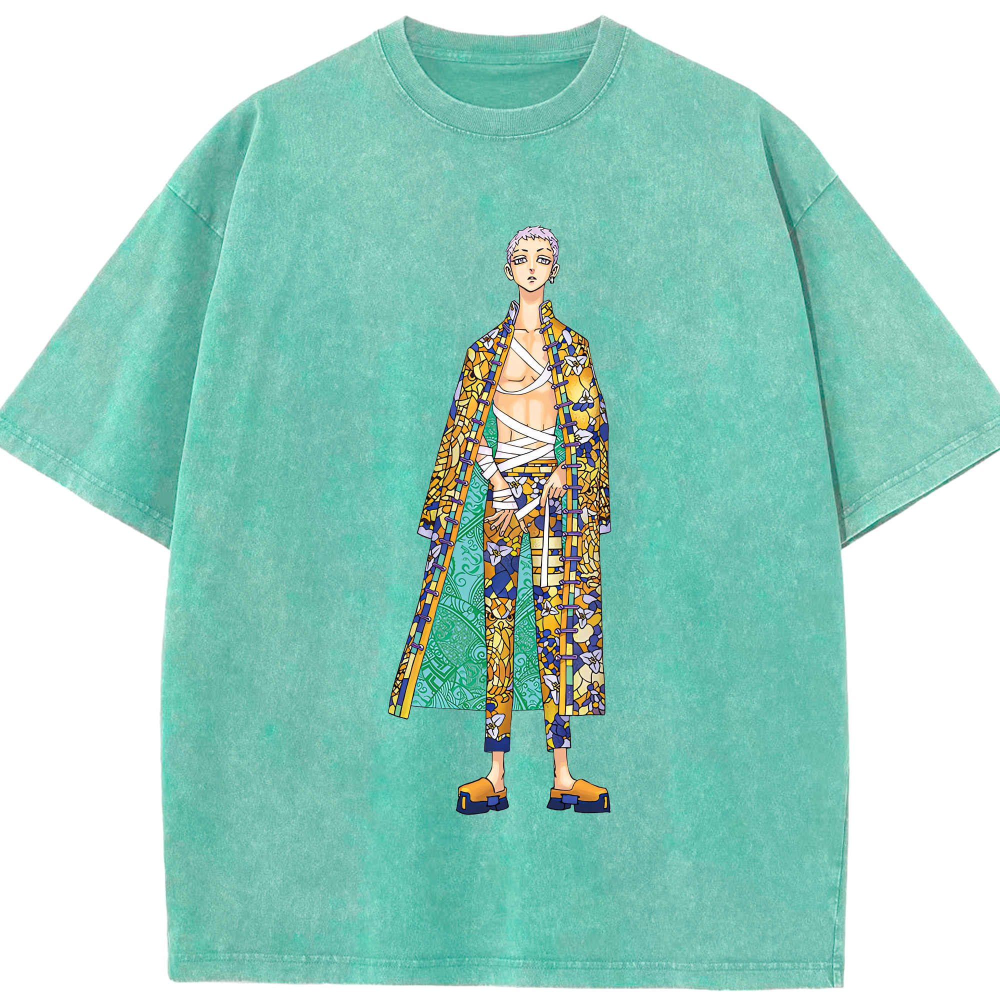 （画像用） 東京リベンジャーズ Tokyo Revengers 綿100% ヴィンテージ風 半袖Tシャツ（フロントプリント）